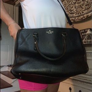 Classic and timeless Kate Spade ♠️ black soft leather handbag